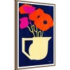 23"x33" Bright and Sunny Poppies by Bo Anderson Framed Canvas Wall Art Print Bronze - Amanti Art: Modern Lithograph, Polystyrene Frame - 2 of 4