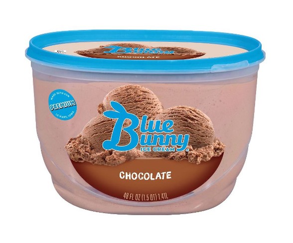 Blue Bunny Chocolate Ice Cream - 48 fl oz