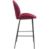 Zuo Miles Barstool Red - 3 of 4