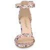 Allegra K Women's High Heels Ankle Strap Chunky Sandals - 2 of 4