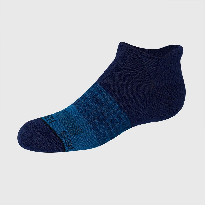 Hanes Boys&#39; Originals 6pk Heel Shield Socks Blue, 2 of 4
