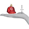 Old World Christmas Blown Glass Ornament for Christmas Tree, Cincinnati Reds Baseball Cap (with OWC Gift Box) - 3 of 3