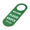 Unique Bargains PU Leather Waterproof Double-Side Office Meeting Privacy Door Hanger Sign - 3 of 4