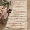 Indoor Modern Abstract Stripe Area Rugs Easy Care Washable Soft Low Pile Non Slip Foldable Lightweight Carpet for Bedroom Living Room - 2 of 4