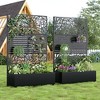Lirago Iron Arch Mobile Planter Box (2-Piece)-Raised Garden Bed Elevated Planter with Trellis Privacy Screen 38 Gallon Capacity - 2 of 4