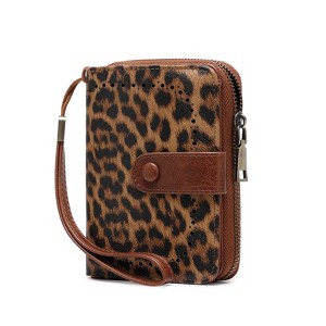 BEAFUP Women's Wallet ,RFID Blocking Soft Leather Bifold Wallet- Compact Card Holder with ID Window, Durable Everyday Use & Travel for Ladies - 1 of 4