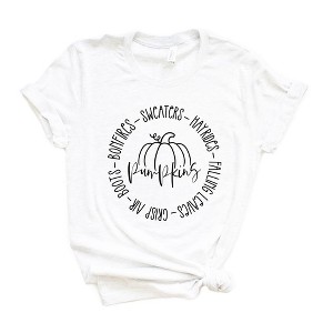 Simply Sage Market Women's Fall Bucket List Short Sleeve Graphic Tee - 1 of 2