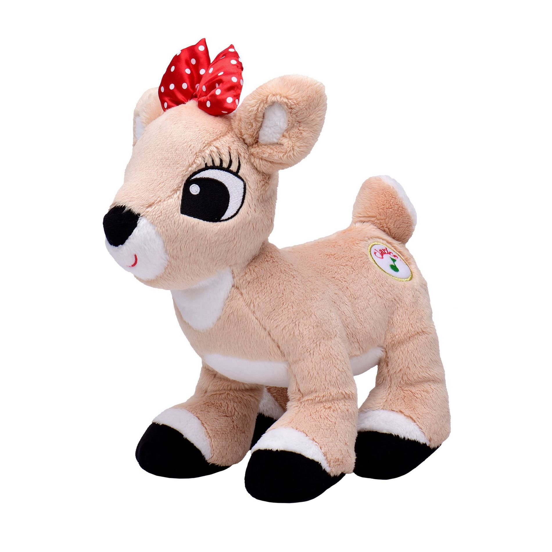 Rudolph the Red-Nosed Reindeer 10" Clarice Musical Press Light up Stuffed Plush Animal Baby Toy - Christmas