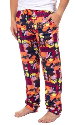 Naruto Shippuden Men's Allover Character Adult Lounge Pajama Pants : Target