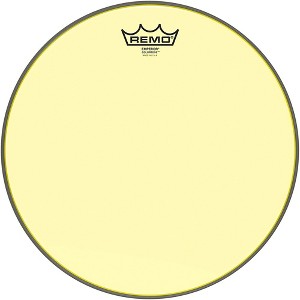 Remo Emperor Colortone Yellow Drum Head - 1 of 2