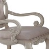 23" Ragenardus Dining Chair Fabric and Antique White Finish - Acme Furniture - 3 of 4
