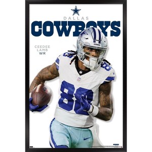 Trends International NFL Dallas Cowboys - CeeDee Lamb Feature Series 24 Framed Wall Poster Prints - 1 of 4