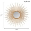 CAVINAS Sunburst Wall Mirrors with Metal Frame,Decorative Dressing Wall-Mounted Decor Mirror for Bathroom,Living Room,Bedroom - 3 of 4
