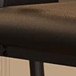 coucheta counter height bar stools set of 2 with arms, 26" upholstered modern bar stools set footrest for kitchen island, counter black