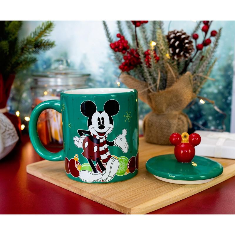 Silver Buffalo Disney Mickey Mouse Holiday Ornaments Ceramic Mug | Holds 18 Ounces, 5 of 7