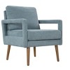 CAVINAS Mid-Century Accent Chair,Set of 1/2,Chenille Upholstery Armchair with Soft Pillow Back,Comfy Lounge Chair for Living Room,Bedroom - 2 of 4