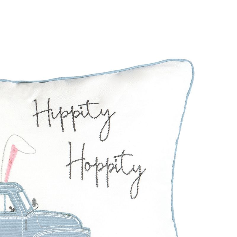 C&F Home 13" x 20" Hippity Hoppity Easter Truck Spring Embroidered Throw Pillow, 3 of 5