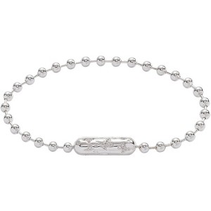 Ball Chain Bracelet with Barrel Closure, Adjustable Silver Tone Minimalist Jewelry for Women - 1 of 4