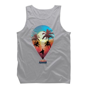 Men's Design By Humans Summer Vibes By clingcling Tank Top - 1 of 4