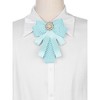 INSPIRE CHIC Women's Shirt Decoration Polka Dots Bow Ties Ribbon Brooch Pin 1 Pc - 4 of 4