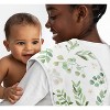 Sweet Jojo Designs Gender Neutral Baby Burp Cloths Botanical Leaf Green and White 3pc - 2 of 4