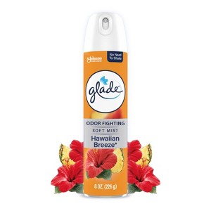 Glade Odor Fighting Soft Mist Aerosol Room Air Freshener - Hawaiian Breeze - 8oz - 1 of 4