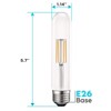 Luxrite Vintage T9 LED Tube Light Bulbs 60W Equivalent, 2700K Warm White, 550 Lumens, Dimmable  5W, UL Listed, E26 Base 4 Pack - 3 of 4