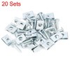Unique Bargains Auto Dash Trim Metal Interior Screws and U Clips 0.17"x0.63" 20 Sets - 2 of 4