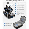 LUGGEX Underseat Carry On Luggage with Wheels, Softside Personal Item, Underseat 16 Inch, Chestnut Black - 4 of 4