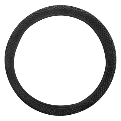 Unique Bargains Universal 15" Anti Slip Steering Wheel Cover Elastic Stretch Mesh Cloth Cover Accessory for Car Black 15‘’