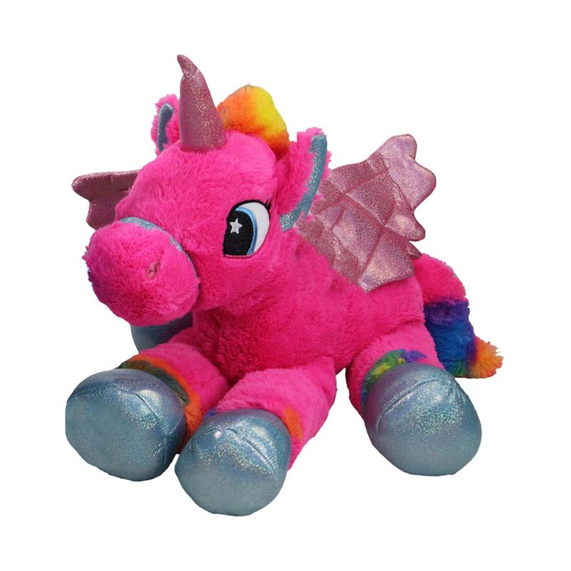 Northlight Super Soft and Plush Unicorns Stuffed Animal Figures - 23.5" - Set of 2 - Pink and Blue, 3 of 5