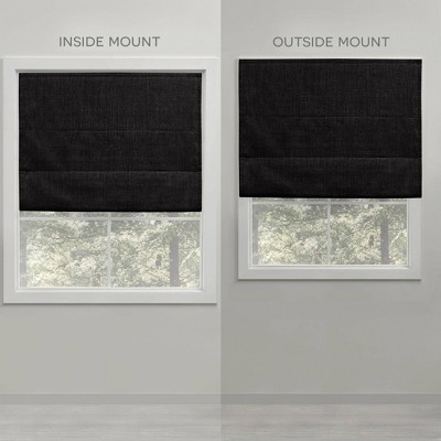 Acadia Black Cordless Total Blackout Roman Shade 31" x 64"