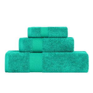 Modern Solid Classic Luxury Egyptian Cotton Towel Set by Blue Nile Mills - 1 of 4