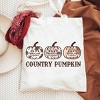 City Creek Prints Country Pumpkin Canvas Tote Bag - 15x16 - Natural - 2 of 2