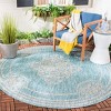Courtyard CY8212 UV & Stain Resistant Non-Shedding Power Loomed Indoor/Outdoor Rugs - Safavieh - 2 of 3