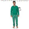 Mens' Cotton Snoopy Family Matching Pajamas 2-Piece Sets for Christmas with Woodstock Charlie Brown Linus, Valentine’s Day Gift for Him- PEANUTS - 3 of 4