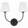 Crystorama Lighting Sylvan 2 - Light Sconce in  Black Forge - 3 of 4