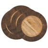 Saro Lifestyle Rustic Bark Rimmed Charger Plate (Set of 4), 13"x13", Beige - 3 of 4