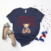 Simply Sage Market Women's USA Bear Short Sleeve Graphic Tee - 3 of 4