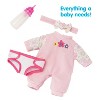 Kidoozie Sweetie Doll, Includes diaper, pajamas headband and bottle, soft-bodied, 12 inch doll with open and close eyes, ages 12 months and up - 3 of 4