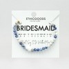ETHIC GOODS Women's 4mm Morse Code Bracelet [BRIDESMAID] - 2 of 4