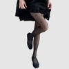 Anna-Kaci Women's 2-Piece Set Sheer Cherry Pattern Tights with Soft Stretchy Knit, Delicate Allover Motif, and Lightweight Feel - Black - 4 of 4