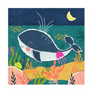 Trademark Fine Art - Tina Finn Wondrous Whale Canvas Art - 1 of 4