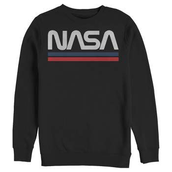 Men's NASA Stripe Minimal Logo Vintage Sweatshirt