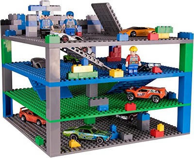 Strictly Briks Classic Stackable Baseplates, for Building Bricks, Bases for  Tables, Mats, and More, 100% Compatible with All Major Brands, Rainbow