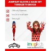 Miraculous Ladybug Girls Cosplay Jumpsuit Gloves and Mask 3 Piece Costume Set Little Kid to Big Kid - 3 of 4