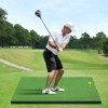 VEVOR Golf Hitting Mat,5x4ft Artificial Turf Golf Hitting Mat, Thickened Golf Hitting Aids with 10 Golf Balls,9 Golf Tees,Golf Practice Hitting Mat - 2 of 4