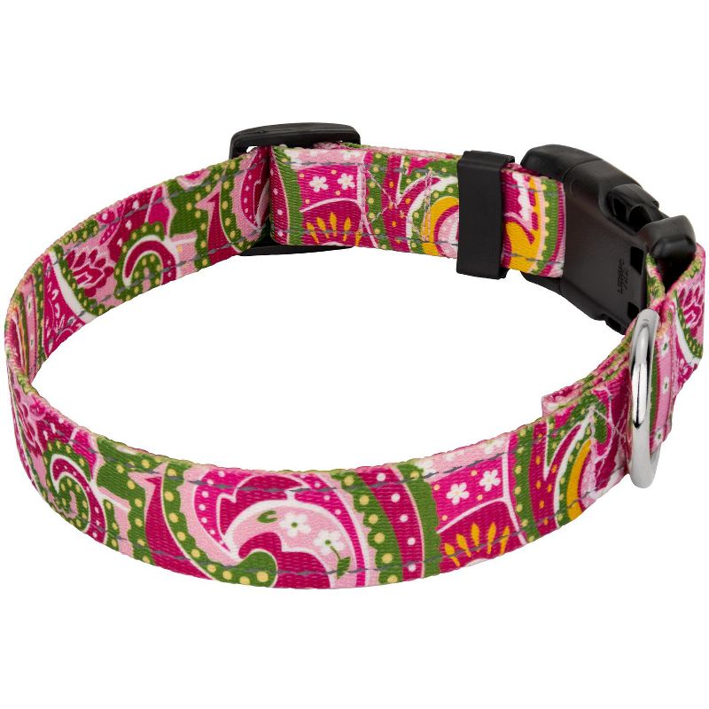 Country Brook Petz Deluxe Pink Paisley Reflective Dog Collar, 3 of 6