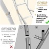 Artloge Large Heavy Duty Heart Shape Wedding Arch White Dual Layers Metal Support Flower Balloon Backdrop Stand Decor for Ceremony, Proposal - 4 of 4
