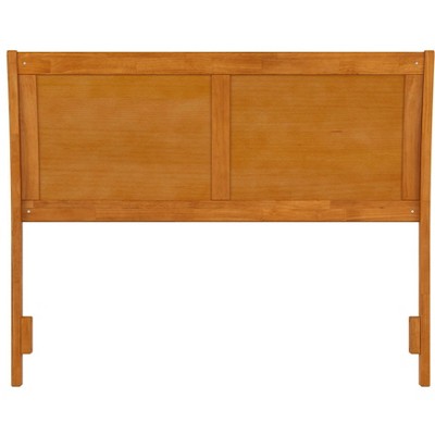 Portland Full Light Toffee Solid Wood Sleigh Headboard